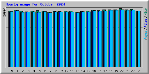 Hourly usage for October 2024